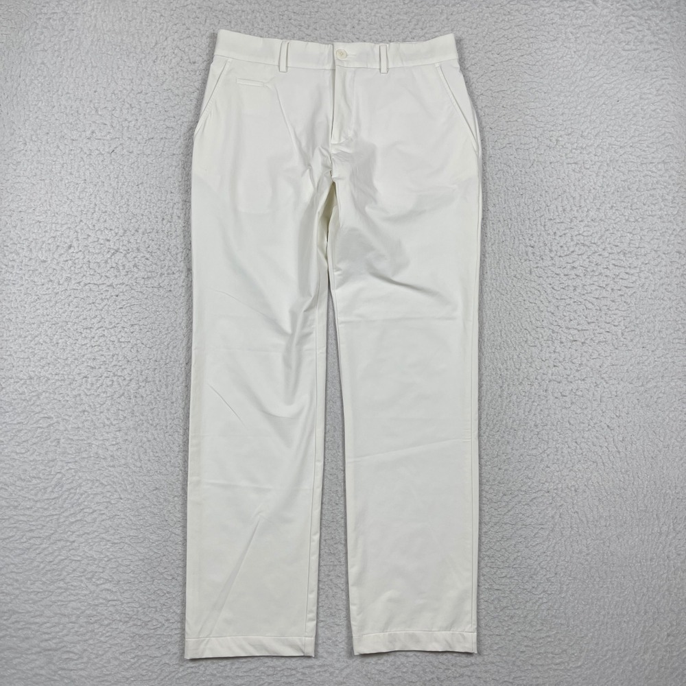 KJUS Pants Mens 48 S US 32 Off White Ike Stretch Golf Chino Luxury Performance